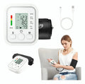 Monitor de Presión Arterial de Brazo — digital con voz, detección de latidos irregulares y memoria para 2 usuarios