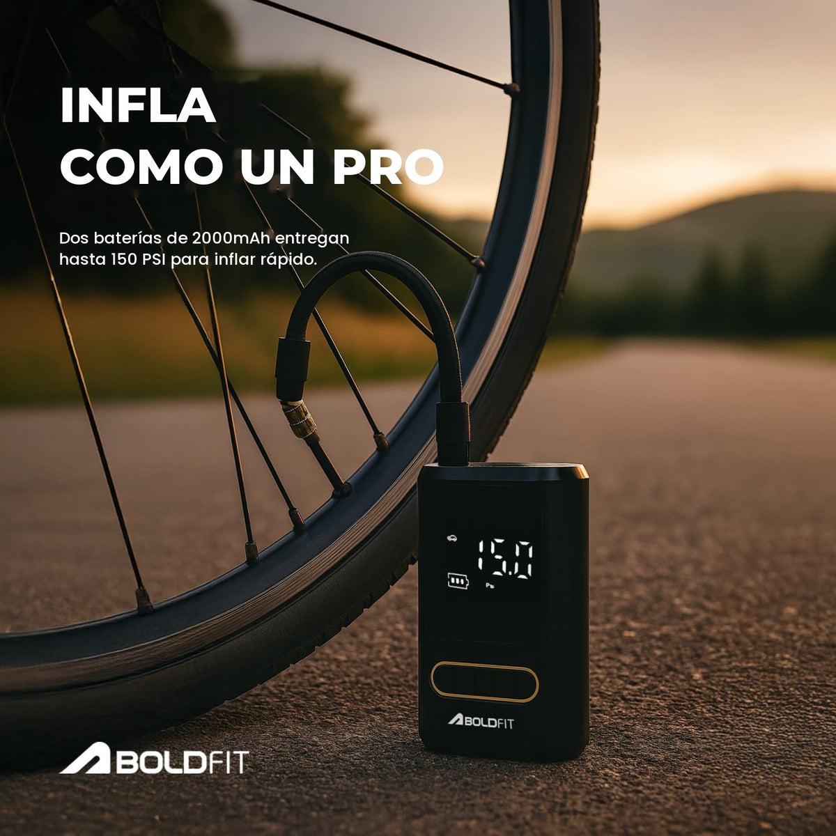 Presets para inflar autos, motos, bicicletas y balones