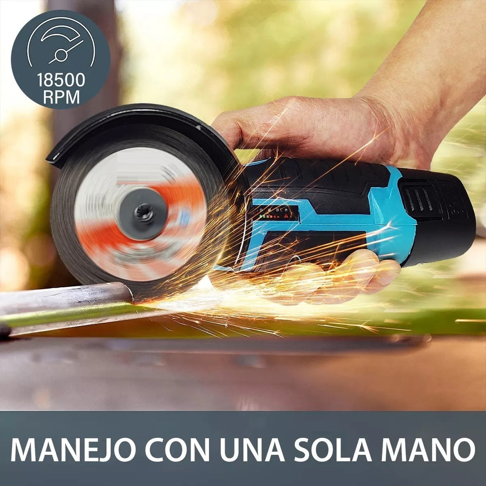 Amoladora Angular Brushless a Batería 125 mm 20V — Kit con Maletín estilo