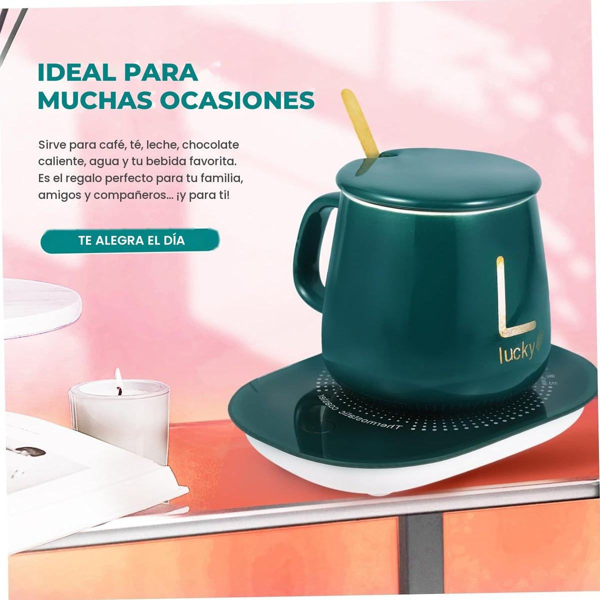 Detalles del calentador de taza
