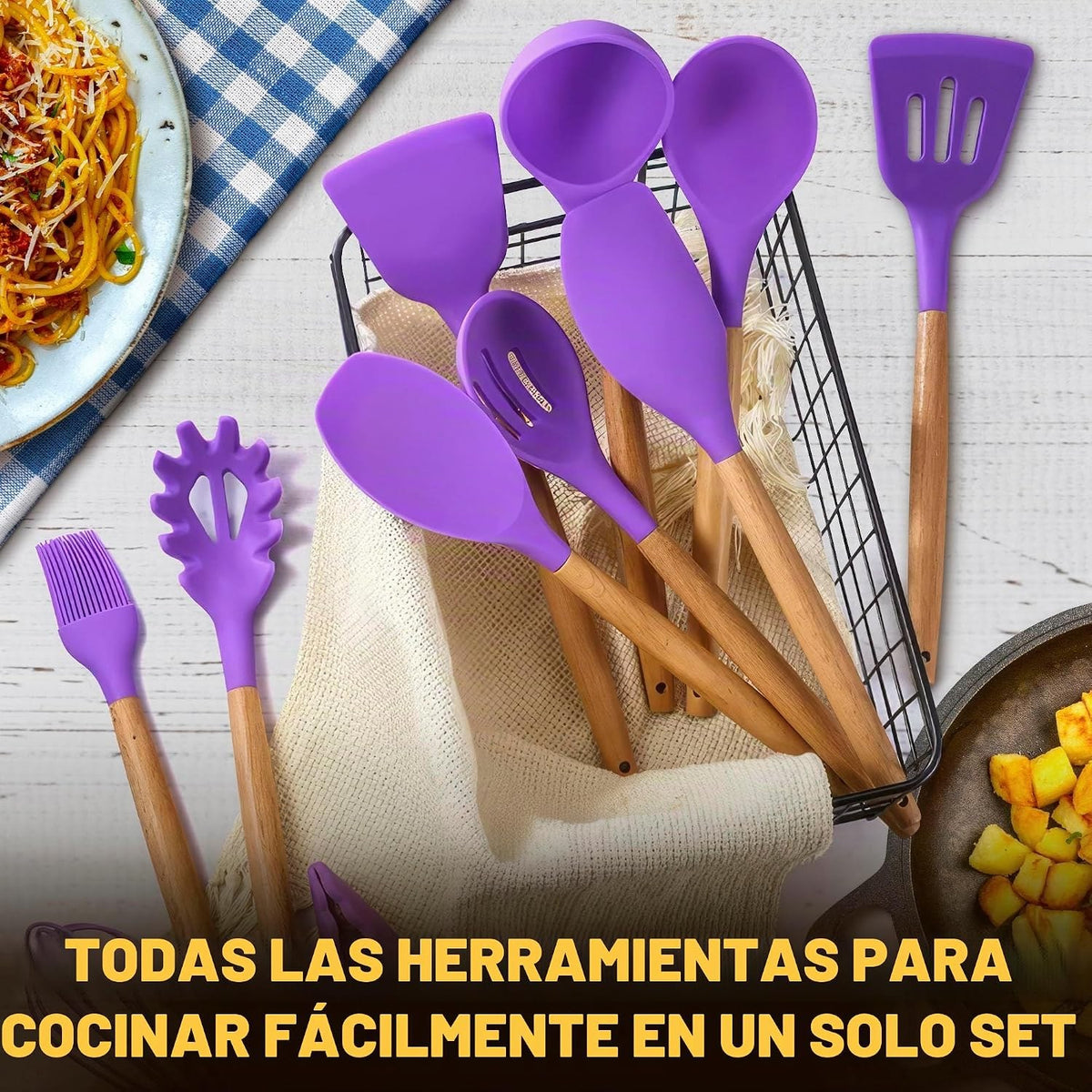 Todas las herramientas del juego de utensilios