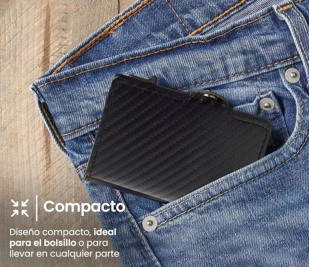 Mecanismo pop-up del tarjetero