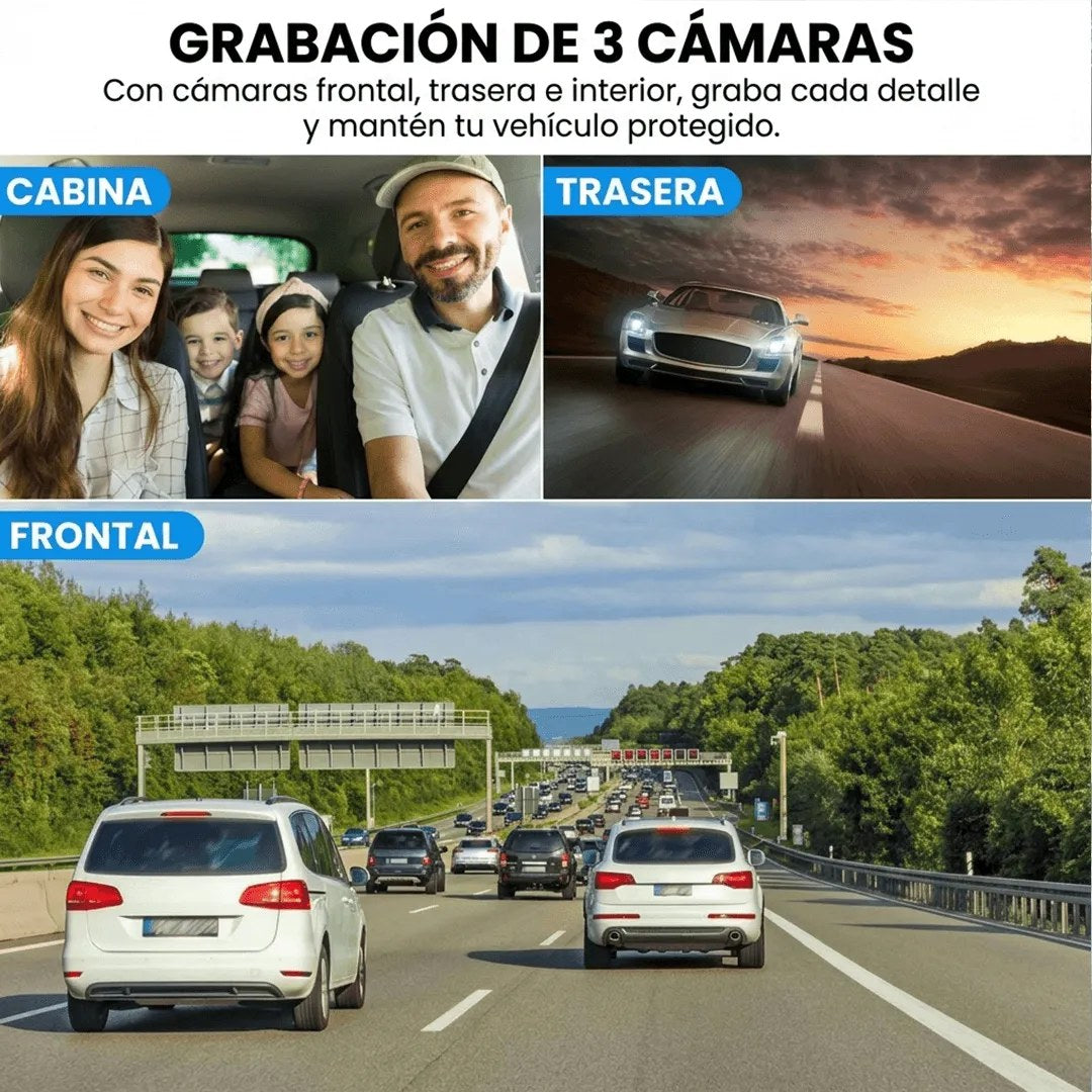 Cámara para auto registra cualquier incidente