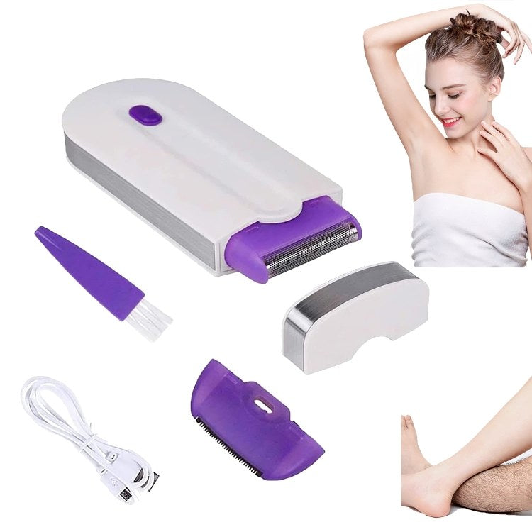 Depilador Portátil — Depiladora eléctrica indolora para rostro y cuerpo, recargable USB