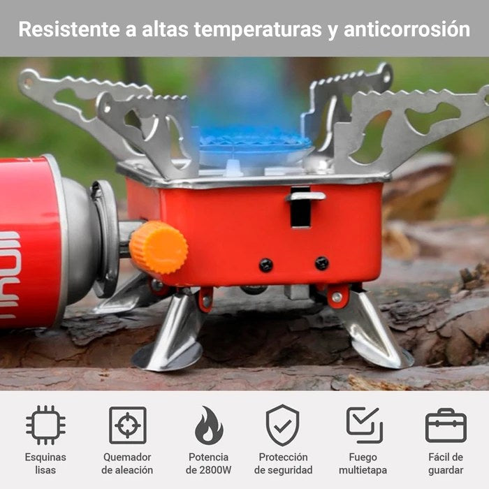 Quemador de 2800W con llama azul