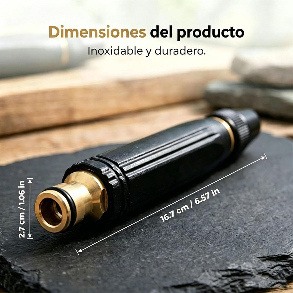 Dimensiones de la boquilla de presión