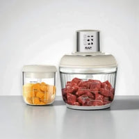 Picadora eléctrica con bowls de vidrio