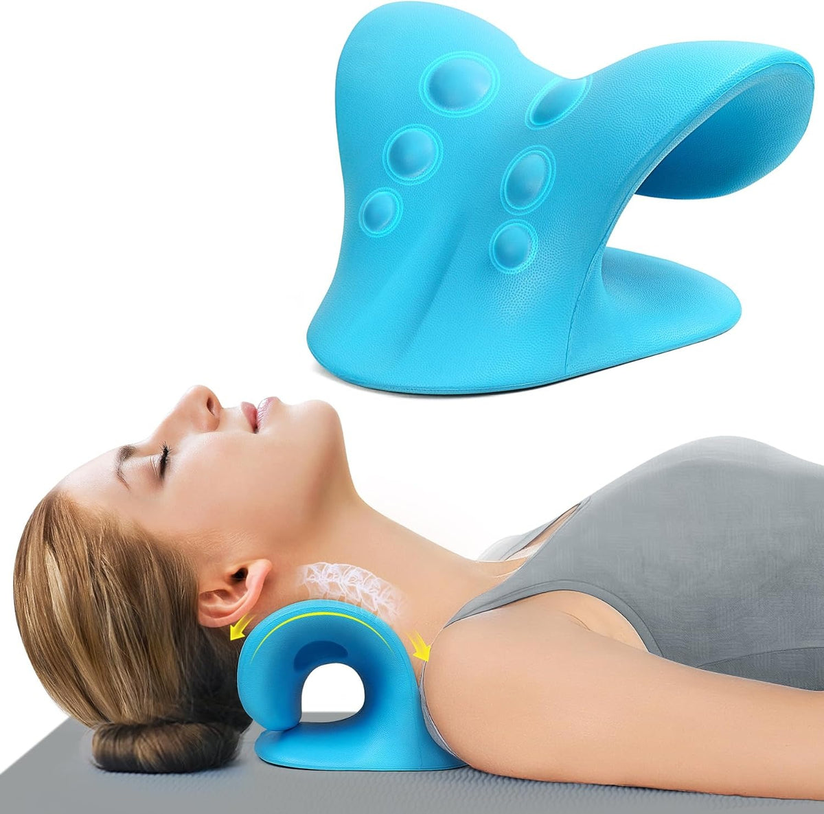 Almohada de Tracción Cervical — Relajador de Cuello - V3 detalle
