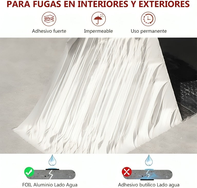 Cinta Adhesiva Multiusos Impermeable detalle