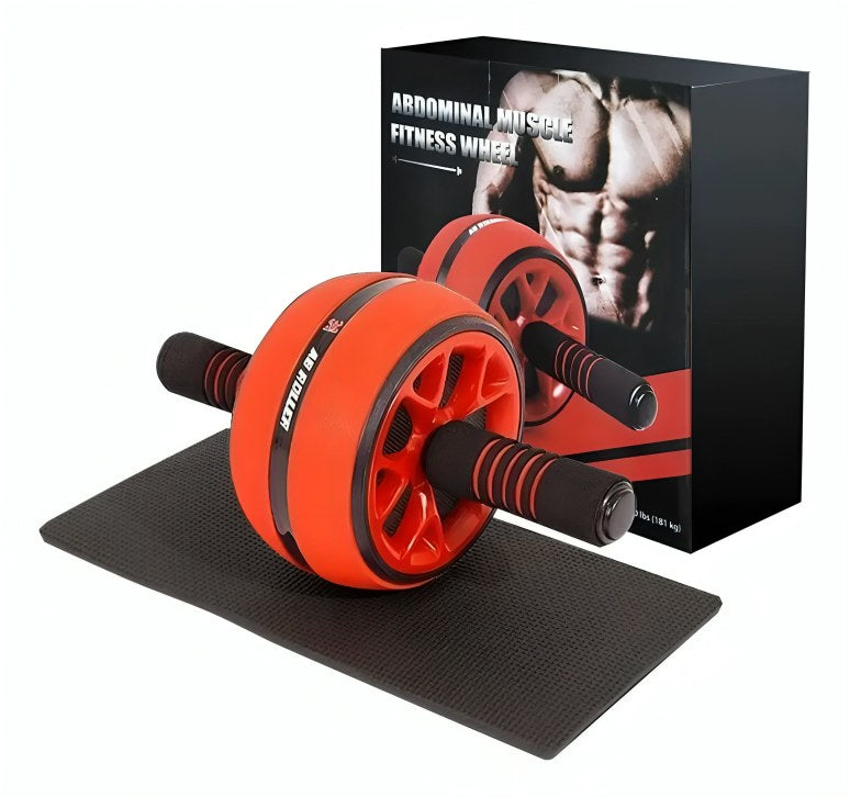 Abs Roller — rueda de ejercicio abdominal con rodillera y mango antideslizante, para abdomen y core
