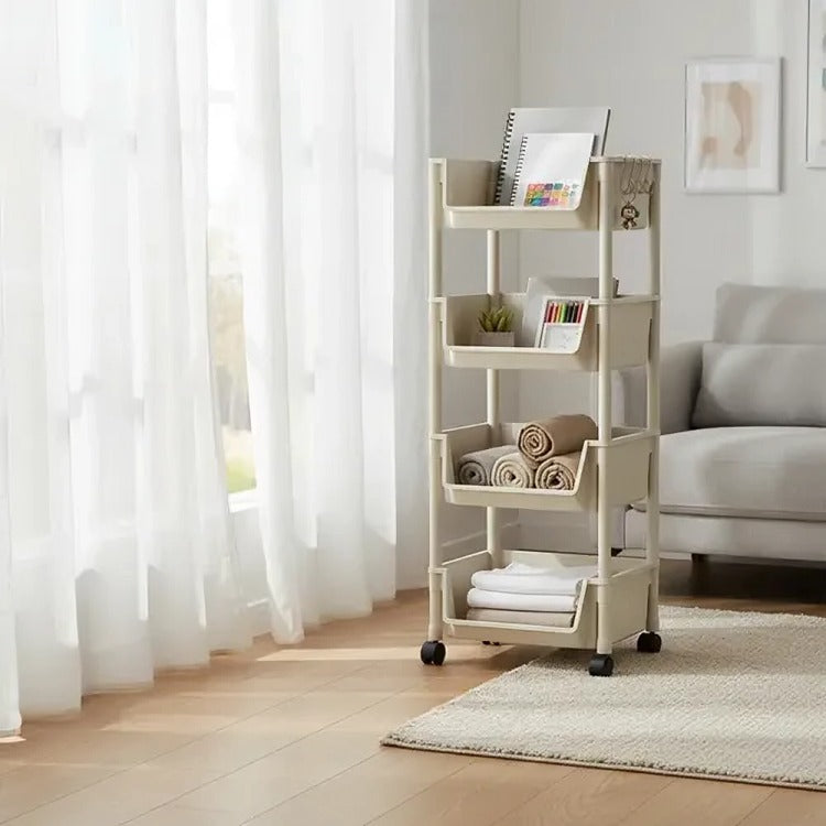 Estantería Multifuncional — Carrito Organizador con Ruedas