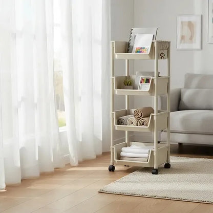 Estantería Multifuncional — Carrito Organizador con Ruedas