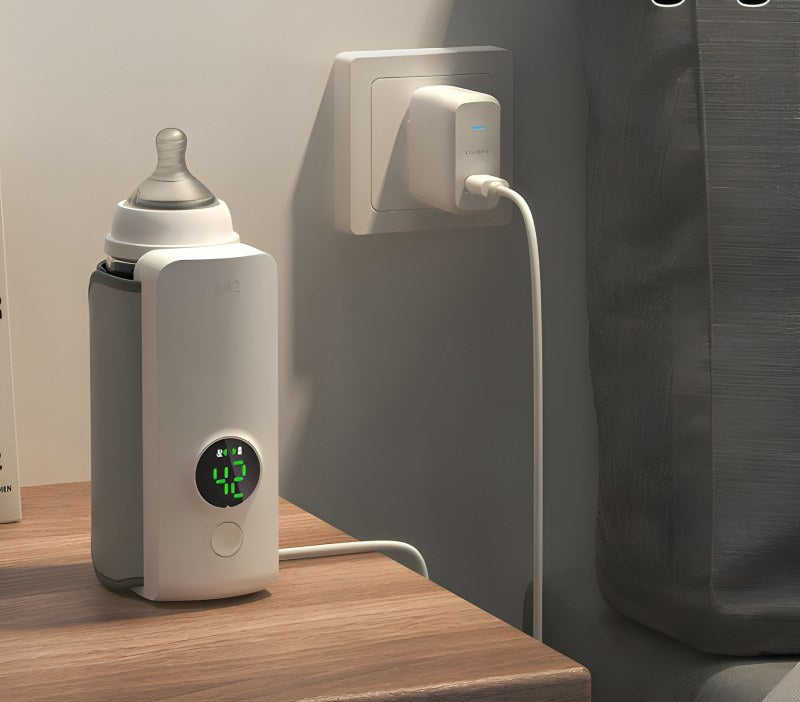 Calentador de Leche — Biberón a la temperatura justa en minutos, portátil USB