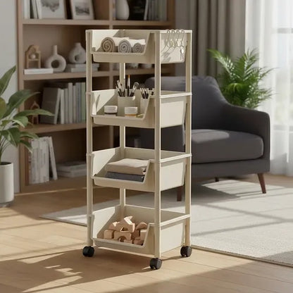 Estantería Multifuncional — Carrito Organizador con Ruedas