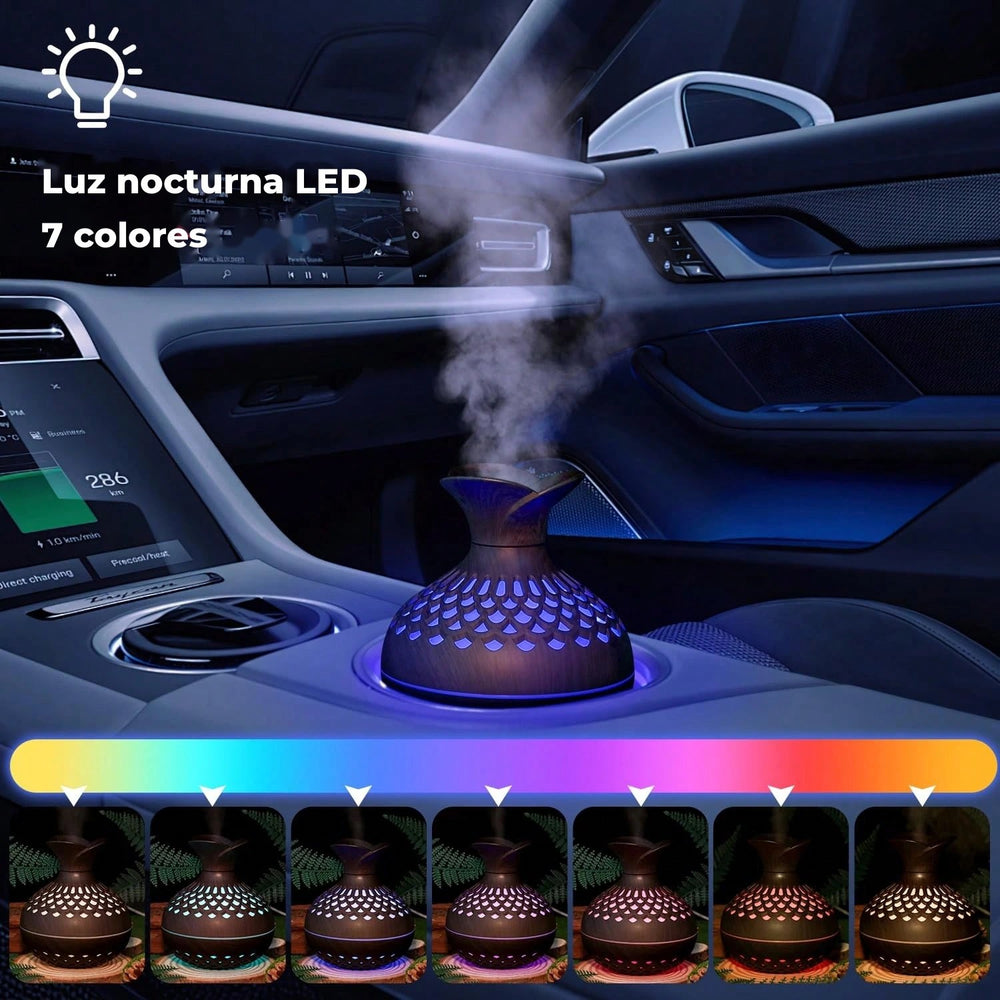 Luz nocturna LED de 7 colores del difusor humidificador