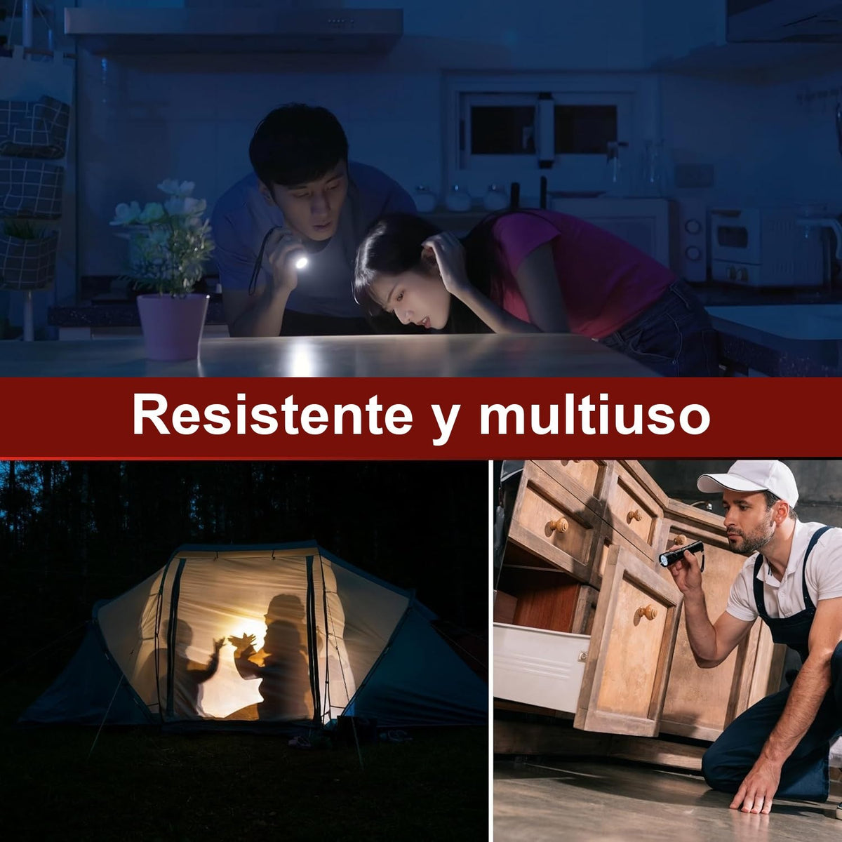 Usos de la linterna antorcha multifunción