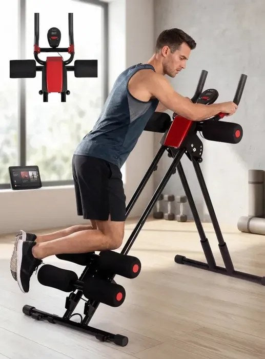 Ejercicios de abdomen, cintura y glúteos con la máquina