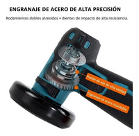 Amoladora Angular Brushless a Batería 125 mm 20V — Kit con Maletín
