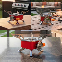Estufa armada lista para cocinar