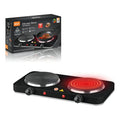 Estufa Eléctrica 2 Platos — Anafre/cocina eléctrica 2000W, 2 fuegos independientes