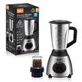 Licuadora Vaso de Aluminio — 3 en 1, vaso irrompible + vidrio + molinillo, 1000W, 5 velocidades