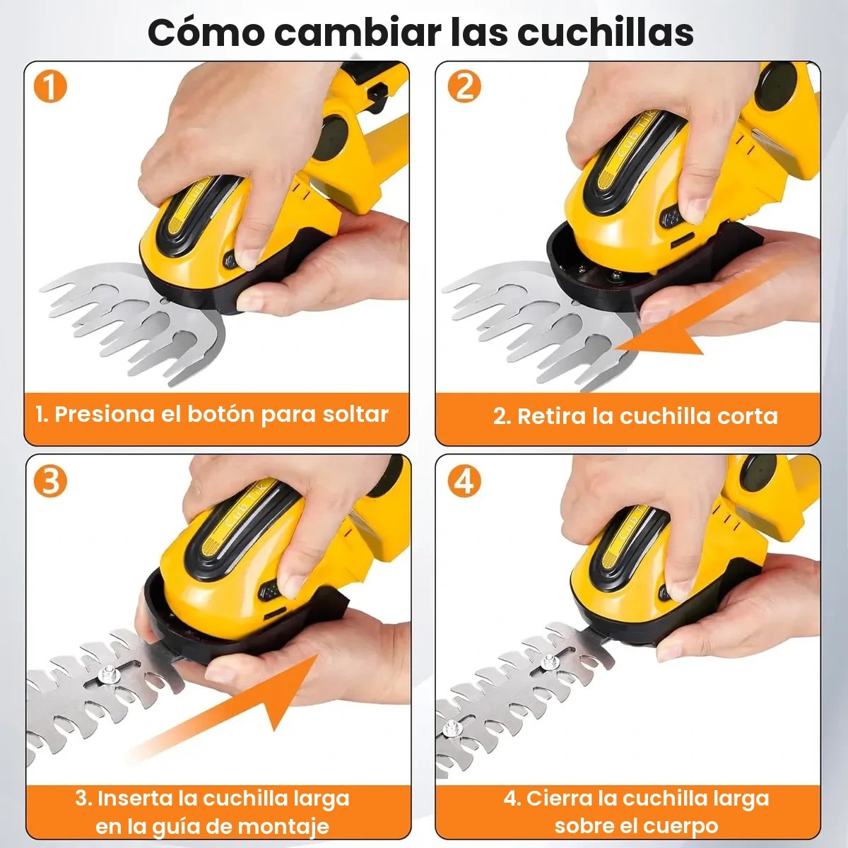 Detalles de la máquina de podar jardín