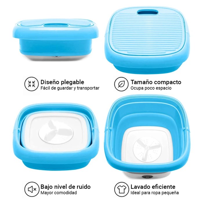 Diseño plegable, compacto y de bajo nivel de ruido