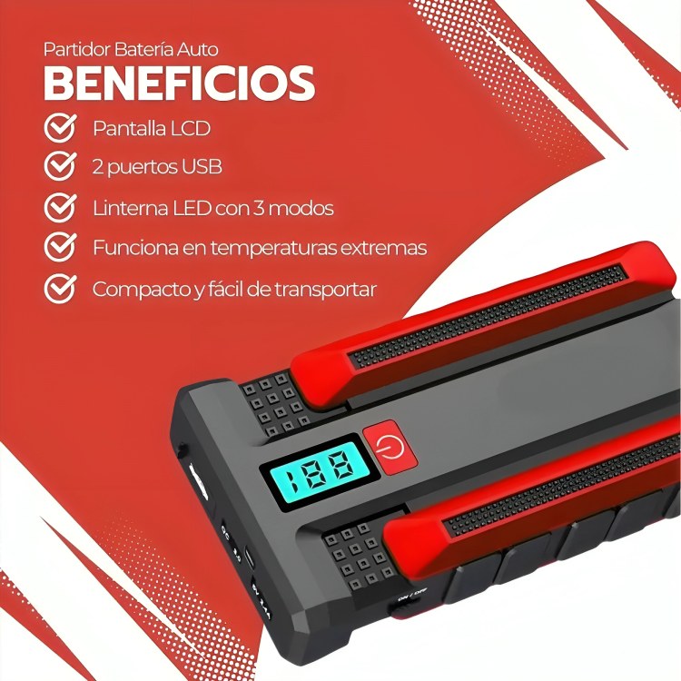 Beneficios del arrancador de batería de emergencia