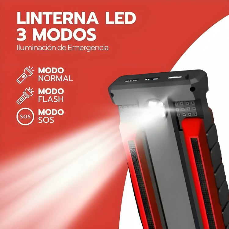 Linterna LED de 3 modos del arrancador