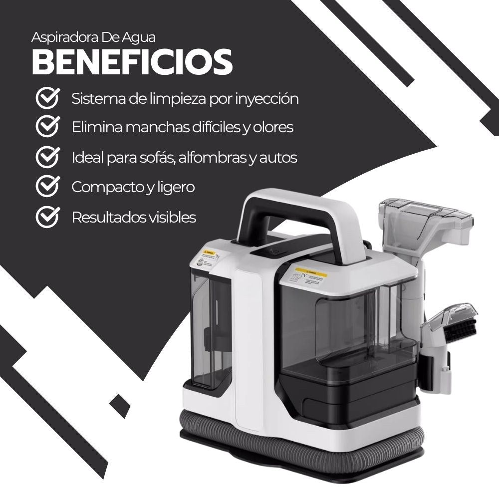 Estanque de agua dual: 1080 ml limpia y 800 ml sucia