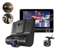 Cámara para auto 3 en 1 con cámara de reversa